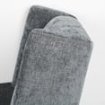 thumbnail image 5 of Noble House Ranya Fabric and Iron Swivel Chair, Gray, 5 of 9