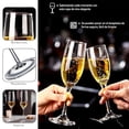thumbnail image 3 of Set de 4 Copas Bluelander, Copas de Cristal, 185 ml, Diseño Champagne, 3 of 5
