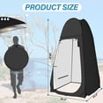 thumbnail image 4 of Portable Pop Up Shower Tent Instant Dressing Changing Outdoor Room Camp Toilet, 4 of 7