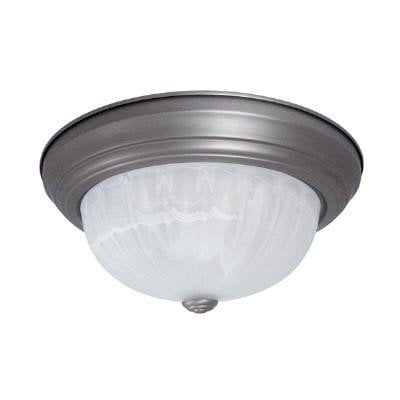 Sunlite 04578-SU DWS11/FR 11-Inch Decorative Dome Ceiling Fixture Smooth White Finish Frosted Glass 