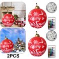 thumbnail image 1 of 2 Uds 60cm Inflable Navidad PVC Resplandor Fiesta Nuevo (letra 2) Rojo, 1 of 5