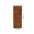 thumbnail image 2 of Estuche de cuero Vintage para bolígrafos, minibolso organizador de papelería para estudiantes, oficina, mujeres, hombres, viajes de negocios, 2 of 5