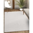 thumbnail image 2 of CAMILSON Easy Jute Rug Indoor Outdoor Farmhouse Area Rugs Off-white 4x6, 2 of 9