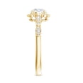 thumbnail image 3 of Rosec Jewels Lab Created Diamond Engagement Ring with Halo - Designer Ring - EF-VS Quality, 18K Yellow Gold, US 7.00, 3 of 8