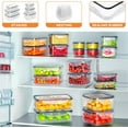 thumbnail image 6 of Airtight Food Storage Container Set， Meal Prep Container, Tupperware Sets With Lids, Food Storage Containers, Marker & Labels, 6 of 9