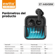 thumbnail image 4 of Audífonos True Wireless EWTTO ET-A4045BW semi-auriculares con estuche luminoso, Bluetooth 6.0, 12 horas de batería, llamadas manos libres, tipo C, para oficina y escuela, 4 of 9