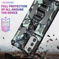 thumbnail image 4 of Camouflage Magnetic Kickstand Case for Motorola Moto E32, Military Grade Heavy Duty Shockproof Protection Army Camo Phone Cover Case for Motorola Moto E32S/E32 MC Dark Blue, 4 of 7