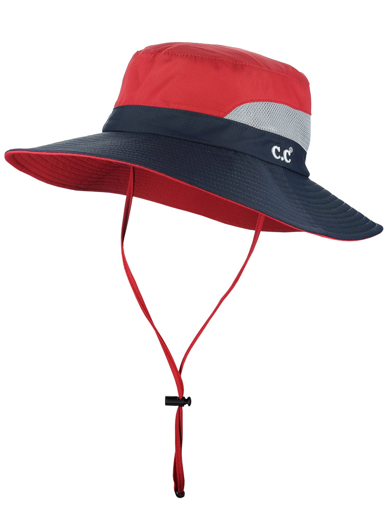 wide brim hat with ponytail hole