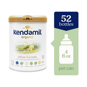 Kendamil Organic Whole Milk Baby Formula Powder, European with HMOs, Prebiotics, No Palm Oil or Added Soy, with DHA, Can, 28.2oz