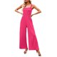 thumbnail image 2 of Sunloudy - Mono informal con cuello cuadrado para mujer, a la moda, color sólido/estampado, sin mangas, con pernera ancha Sunloudy  S, M, L, XL, 2 of 8