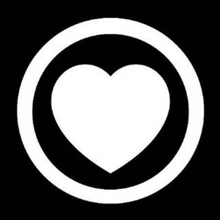 3 Inch Rubber Heart - State of Trance Heart Vinyl Cut Decals With No Background (2 Pack!!!) | 2 - 3 Inch White Decals | Car Truck Van Wall Laptop Cup