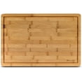 thumbnail image 2 of Heim Concept Premium Organic Bamboo Extra Large Cutting Board and Serving Tray Drip Groove, 2 of 5