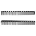thumbnail image 1 of MasteelfCA 2pcs Plastic Anti Static Styling Combs Hairdressing Fine and Coarse Combs, 1 of 8