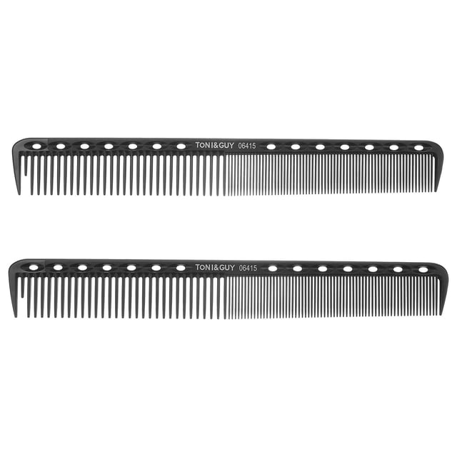 MasteelfCA 2pcs Plastic Anti Static Styling Combs Hairdressing Fine and Coarse Combs