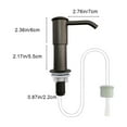 thumbnail image 3 of Sink Soap Dispenser Extension Tube Kit with 360° Rotating Pump Head, Food-Grade Plastic, for Kitchen or Bathroom Countertops, 3 of 8