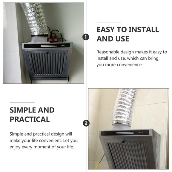 FRCOLOR Aluminum Foil Vent Hose Kitchen Vent Hose Bathroom Exhaust Air Duct