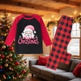 thumbnail image 2 of Aboser Christmas Pajamas for Family Matching Sets Pink Holiday Sleepwear Cute Xmas Santa Claus Graphic Shirt with Long Pants Jammies Set Pijamas De Navidad Para Familia, 2 of 4