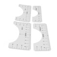 thumbnail image 4 of 4PCS T Shirt Ruler Guide Plastic Sewing Measure Rulers Shirt Alignment Shirt Placement Guide Tool For Measure, 4 of 8