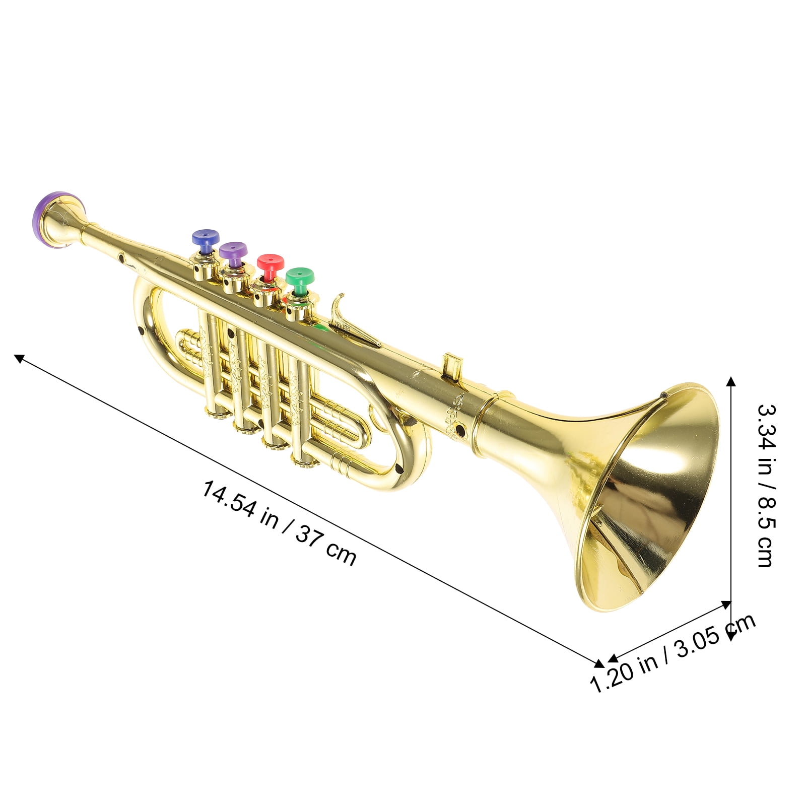 Eease Golden Trumpet Toy for Kids - Fun Musical Instrument Eease Golden Trumpet Toy for Kids - Fun Musical Instrument