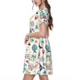 thumbnail image 2 of Vsdgher Robes Midi Maxi Décontractées pour Femmes Été 2025 Manches Courtes Légères Col Rond Robe de Plage, 2 of 6