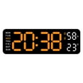 thumbnail image 1 of Horloge Électronique Décorative d'Automne Simple et Multifonctionnelle Rectangulaire Grande Police Réveil Suspendu et Debout, 1 of 1