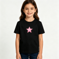 thumbnail image 2 of Girls Graphic Tees Pink Glitter Star Kids T Shirt Cute Sweet 100% Cotton Short Sleeve Soft Tops 4-13Y, 2 of 5