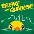thumbnail image 3 of CafePress - Release The Quacken Women's Dark T Shirt - Women's Traditional Fit Dark T-Shirt, 3 of 4