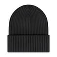 thumbnail image 3 of TOPTIE Cabled Knit Beanie Hat with Ribbed Cuff, Cozy Stretchy Winter Hat for Men & Women, Slouchy Soft Yarn Cap-Black, 3 of 8