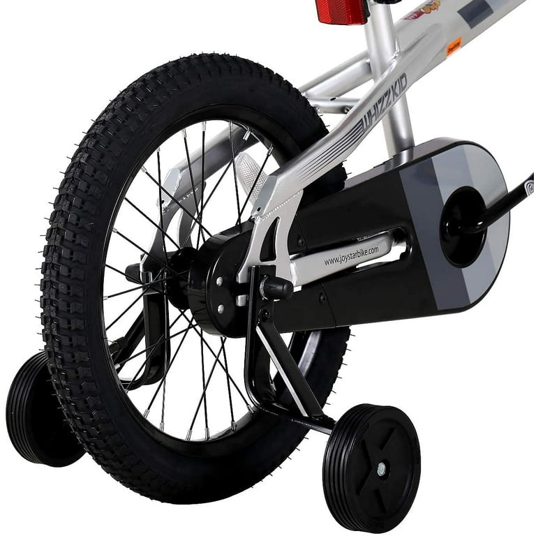 Joystar Boys 12'' Adjustable Seat Whizz Kids' Bike, Silver