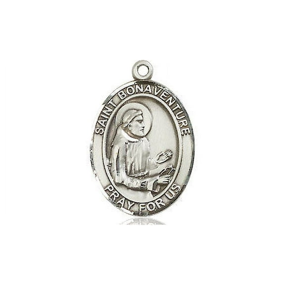 Extel Medium Oval Pewter St. Bonaventure Medal, Made in USA
