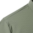 thumbnail image 4 of Men's T-Shirts Quick Dry Big & Tall Summer Outdoor Athletic Lightweight Solid Lapel Button Up Short Sleeve Shirts, 4 of 8