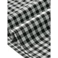 thumbnail image 5 of INSPIRE CHIC Gingham Plaid Top for Women's Mock Neck Cap Sleeves Ruffles Blouse XS Black, 5 of 6