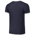 thumbnail image 3 of Men's Majestic Threads Navy Seattle Mariners Ringer Tri-Blend T-Shirt, 3 of 3