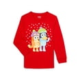 thumbnail image 6 of Bluey Boys Holiday Graphic Tee with Long Sleeves, 2-Pack, Sizes 4-8, 6 of 7