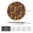 thumbnail image 2 of Zufioo Sunflowers Mushrooms Print Bone China Decorative Plate, Ceramic Dinner Plate with Stand Ceramic Decoration Homewares-8in, 2 of 6