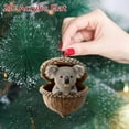 thumbnail image 4 of nTRIUQJ Forest Animal Acorn Ornaments – Cute Cartoon Animal Decorative Hanging Ornament, Cozy Forest Cone Animal Decoration, Acrylic Hanging Ornament for Christmas Tree A, 4 of 6