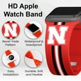 thumbnail image 2 of Nebraska HD Stripes Logo Unisex Watch Band for Apple Watch, 42/44/45/49mm(46mm Series 10) Short by Affinity Bands, 2 of 3