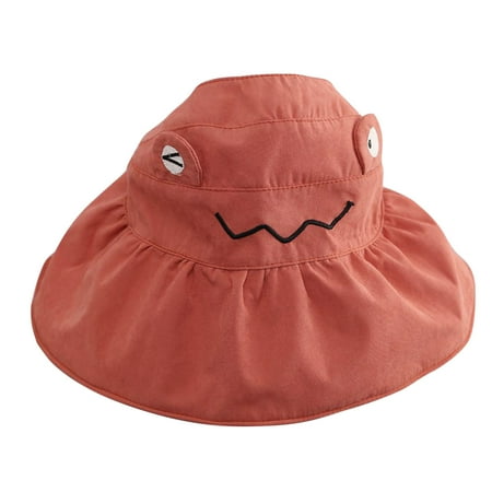

AOMPMSDX Kids Sun Hats Caps Baby Girls Boy Toddler Outdoor Adjustable Forgs Bucket Sun Protection Beach Children Hat