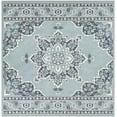 thumbnail image 6 of Hauteloom Orla Hallway, Kitchen Patio Outdoor Runner Rug - Traditional - Navy, Pale Blue, Teal - 2'5" x 11'10", 6 of 13