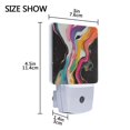 thumbnail image 4 of Yayeee LED Night Light for The Home Plug in With Light Sensors 2 Pack, Colorful Black, 4 of 6
