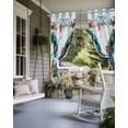 thumbnail image 4 of nqOlkjepod Outdoor Curtains for Patio Waterproof, Colorful Cow Outdoor Privacy Panels Grommet, Rustic Vintage Abstract Oil Painting Art Blackout Outside Curtains for Porch/Cabana 54"x95", 2 Panels, 4 of 8