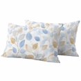 thumbnail image 6 of Botanical Leaves Outdoor Pillow Covers 20x12 Inch Lumbar Pillow Covers Set of 2 Waterproof Decorative Throw Pillow Cases Orange Gray Blue Leaf Branches Modern Cushion Covers for Patio Furniture, 6 of 8