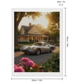 thumbnail image 2 of Diamond Art Kit for Adults, Sunlit Vintage Car In Front Of House Diamond Painting for Adults Beginners, 5D DIY Diamond Art Painting Kits, Colorful Diamond Painting Craft for Home Decor 12x16, 2 of 7