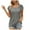 Gray-15, variant on Women's Puffed Sleeve Blouse - Square Neck Short T-Shirt for Casual Vacation & Night Club Cloths
