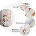 thumbnail image 5 of Small Stall Shower Curtain 36x72 Inch Narrow Half Size Pink Christmas Snowman Bath Curtains Bathroom Decor Xmas Snowflake Birds Waterproof Fabric Shower Curtain Set with Hooks 36 Inch, 5 of 6