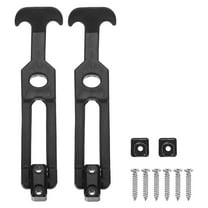 Uxcell 2-Pack T-Handle Rubber Flexible Draw Latches 5.9" Flexible T-Handle Hasp Rubber for Toolbox, Black