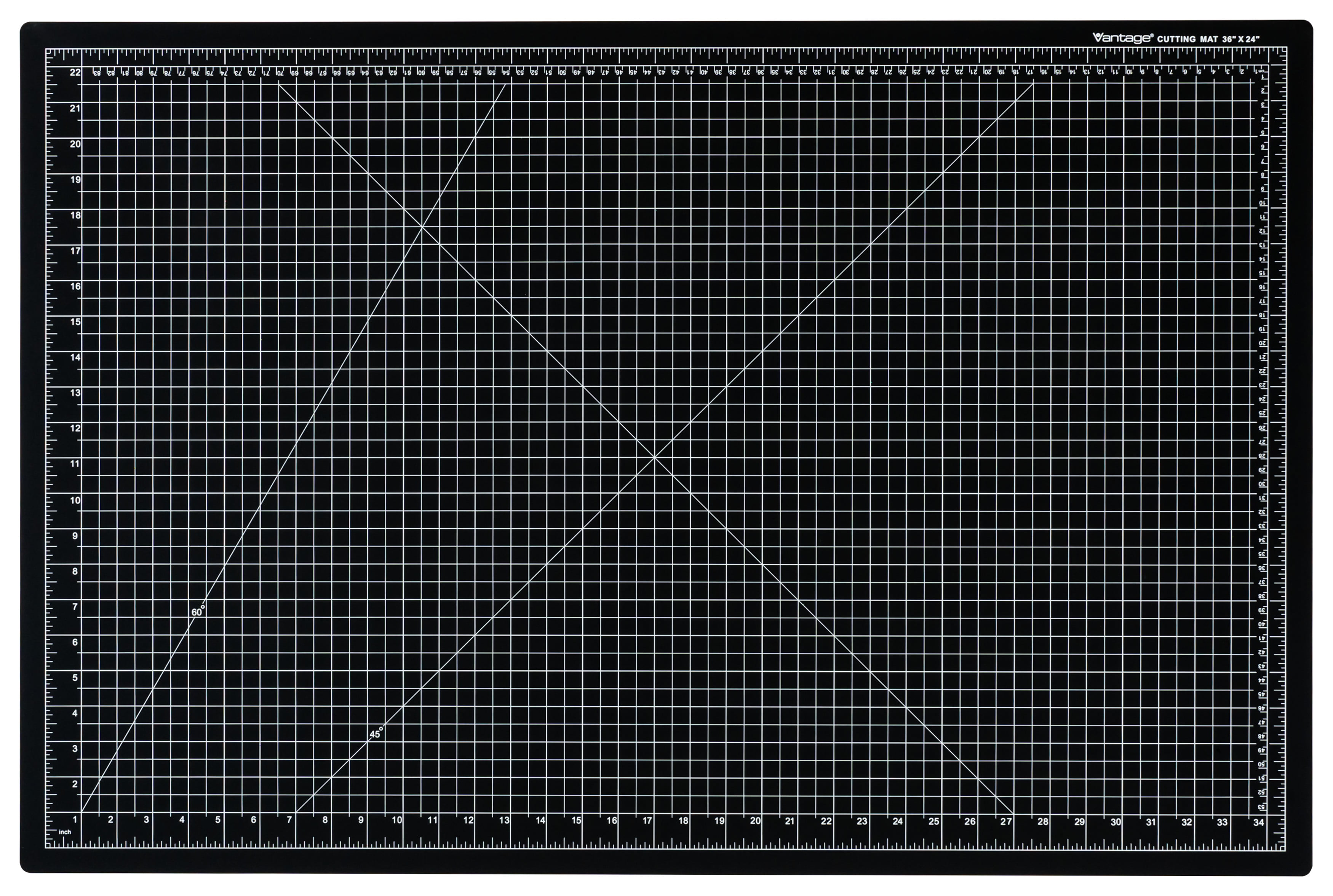 Dahle Vantage 10673 SelfHealing Cutting Mat, 24"x36", 1/2" Grid