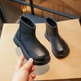 thumbnail image 6 of Huanglei Stylish Girls Ankle Boots Soft Sole Leather Casual Booties For Toddler And Comfortable Everyday Footwear Riding Winter Boots 3.5-4 Years, 6 of 8
