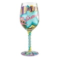 thumbnail image 4 of Lolita Happy Retirement Hand Painted Wine Glass, 15oz, 4 of 5