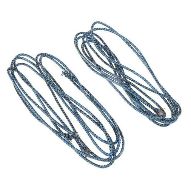 Paquete de 2 uds. Cordón holográfico de Mylar, señuelo de pesca con mosca de plástico PET, herramienta de bricolaje Azul Cola Cordón de Mylar holográfico